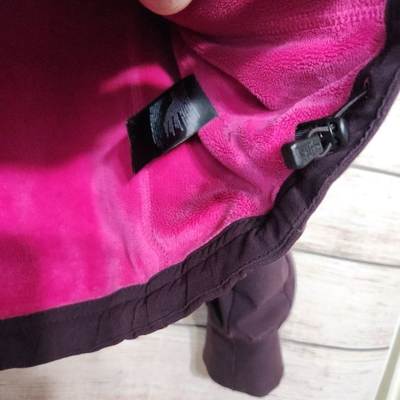 The North Face Womens Purple Pink Fleece Interior Hoodie Jacket Pockets XS/TP - Picture 9 of 16